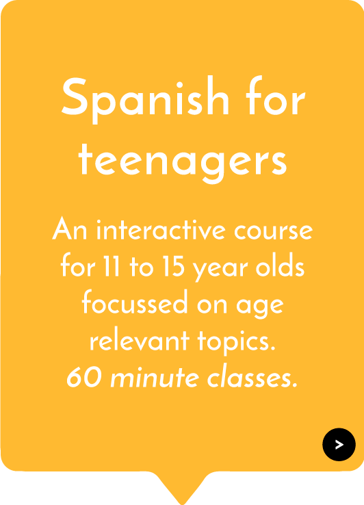 Spanish for teenagers by The Native Tutors. Description of Spanish classes.. Spanish course. Spanish courses.